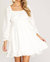 Tiered Mini Dress - Off White