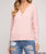 V Neckline Sweater - Baby Pink