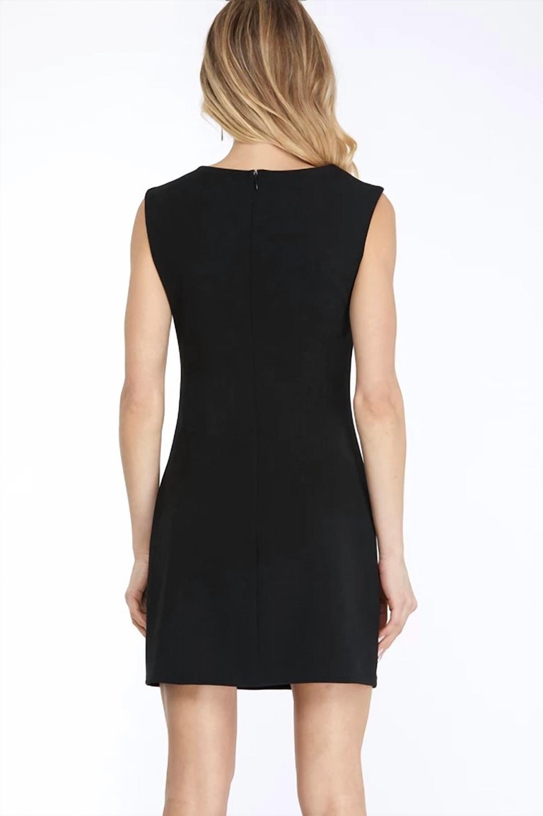 Alli Asymmetrical Neck Dress In Black