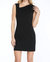 Alli Asymmetrical Neck Dress In Black - Black