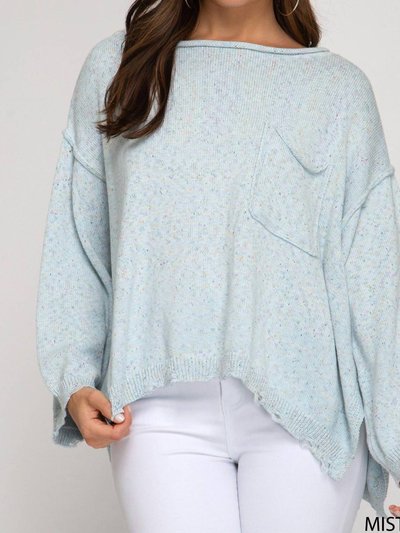 SHE + SKY Cable Mixed Knit Sweater product