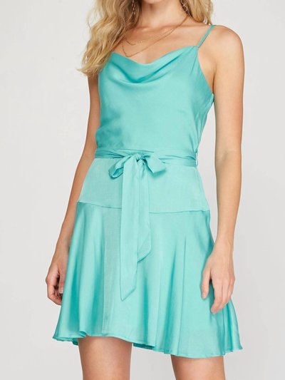 SHE + SKY Cowl Neck Cami Swing Dress product