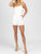 Heavy Knit Asymmetric Cami Romper - White