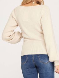 Long Sleeve Knit Sweater Top