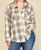 Long Sleeve Woven Flannel Top - Sage