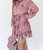 Love And Lucky Floral Dress In Dusty Rose