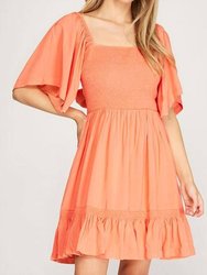 Melon Sun Dress - Orange