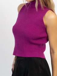 Mock Neck Knit Tank