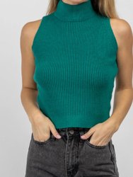 Mock Neck Knit Tank