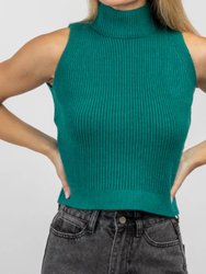 Mock Neck Knit Tank