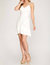 Ruched Mini Dress - White