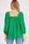 Square Neck Top In Green