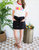 The Reagan Mini Skort In Black