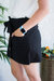 The Reagan Mini Skort In Black