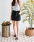 The Reagan Mini Skort In Black