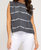 Tie Dyed Sleeveless Top - Charcoal