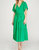 Tiered Maxi Dress With Flutter Sleeve - Kelly Green