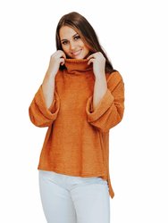 Worth A Date Sweater - Orange