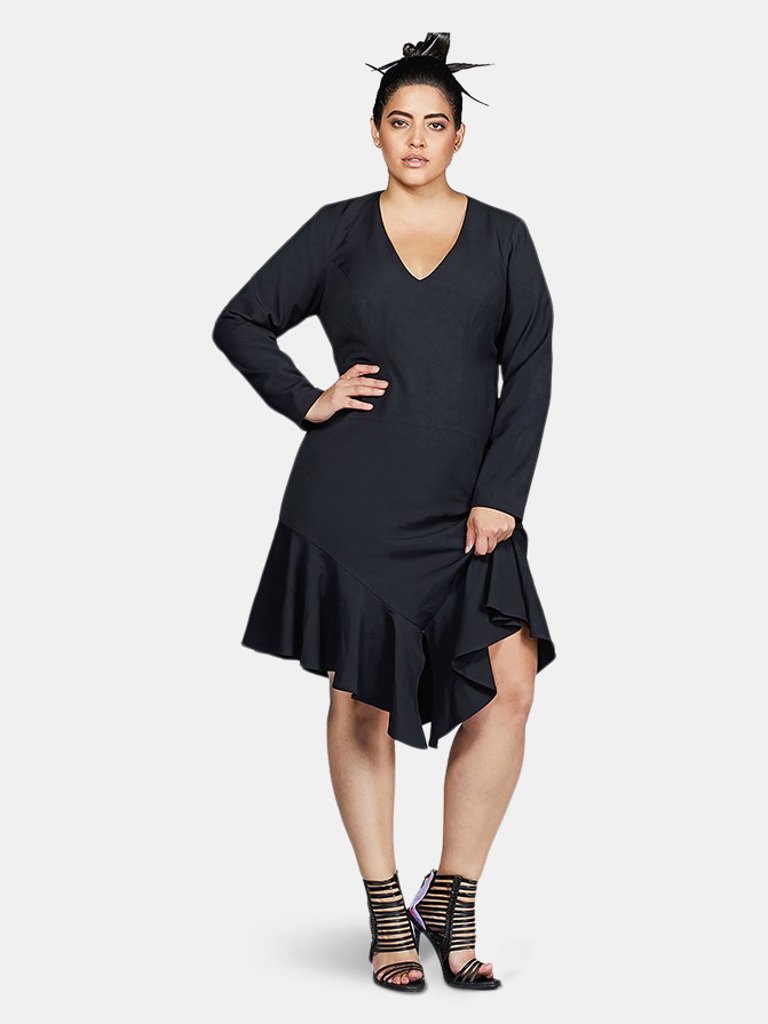 Stella Flapper Dress - Black