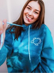 Blue Storm Tie-Dye Hoodie