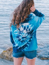 Blue Storm Tie-Dye Hoodie