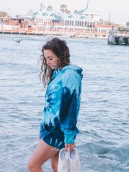 Blue Storm Tie-Dye Hoodie