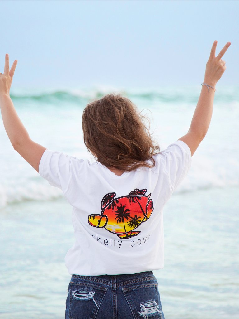 Palm Island Short Sleeve - White