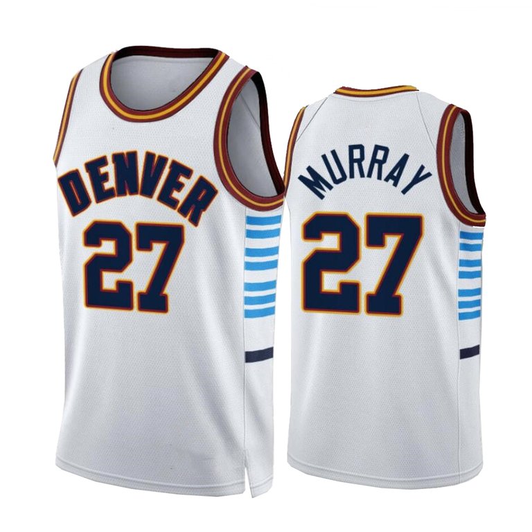 2023 Men's Denver Nuggets Jamal Murray White Jersey - White