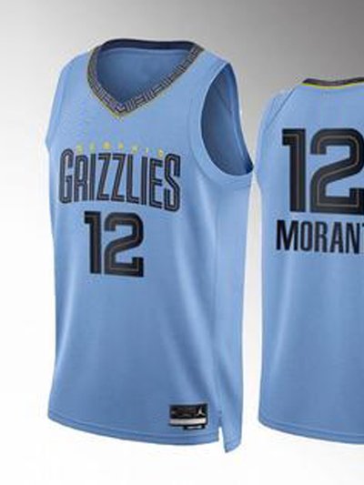 SheShow 2023 Men's Memphis Grizzlies Ja Morant Jersey Blue product