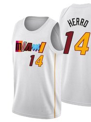 2023 Men's Miami Heat Tyler Herro 14# Basketball Jersey White - White