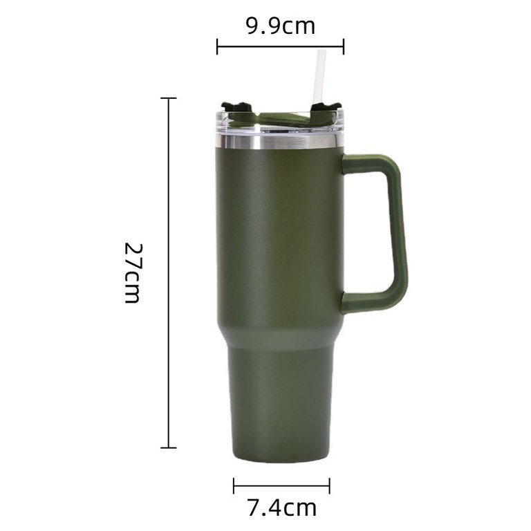 40OZ H2.0 FlowState Stainless Steel Vacuum Insulated Flasks - Army Green