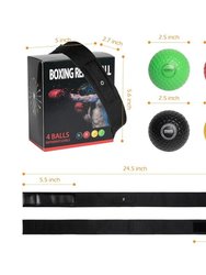 Boxing Reflex Ball for Kids and Adults,4 Levels Boxing Ball with 2 Adjustable Headbands