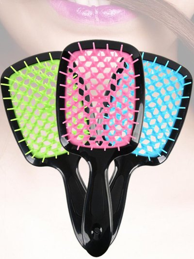 SheShow Fluffy Shape Comb Mesh Comb Wide Teeth Air Cushion Comb Massage Anti-Static Hairbrush Salon Hair Care Styling Tool product