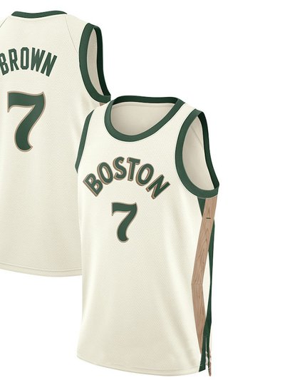 SheShow Men's Boston Celtics Jaylen Brown 2024 City Edition Jersey product