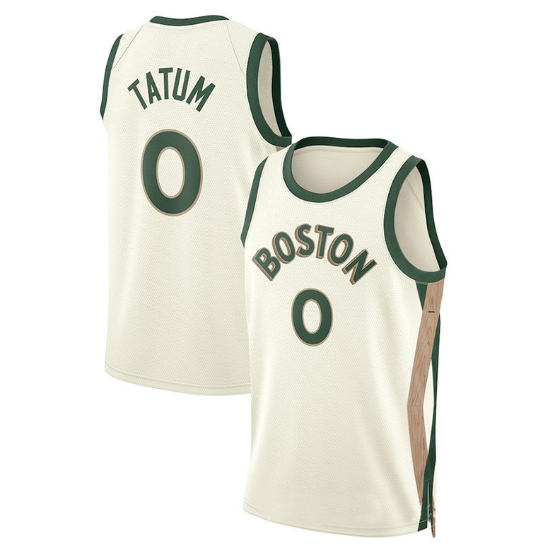 Men's Boston Celtics Jayson Tatum 2024 City Edition Jersey - White