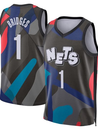 SheShow Men's Brooklyn Nets Mikal Bridges 2024 City Edition Jersey product