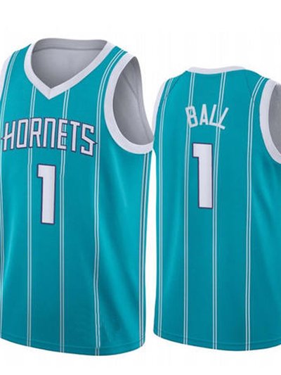 SheShow Mens Charlotte Hornets LaMelo Ball 1# 2022-23 Teal Icon Edition Jersey product