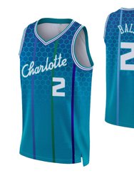 Men's Charlotte Hornets LaMelo Ball 2# 75TH Anniversary Jersey - Blue