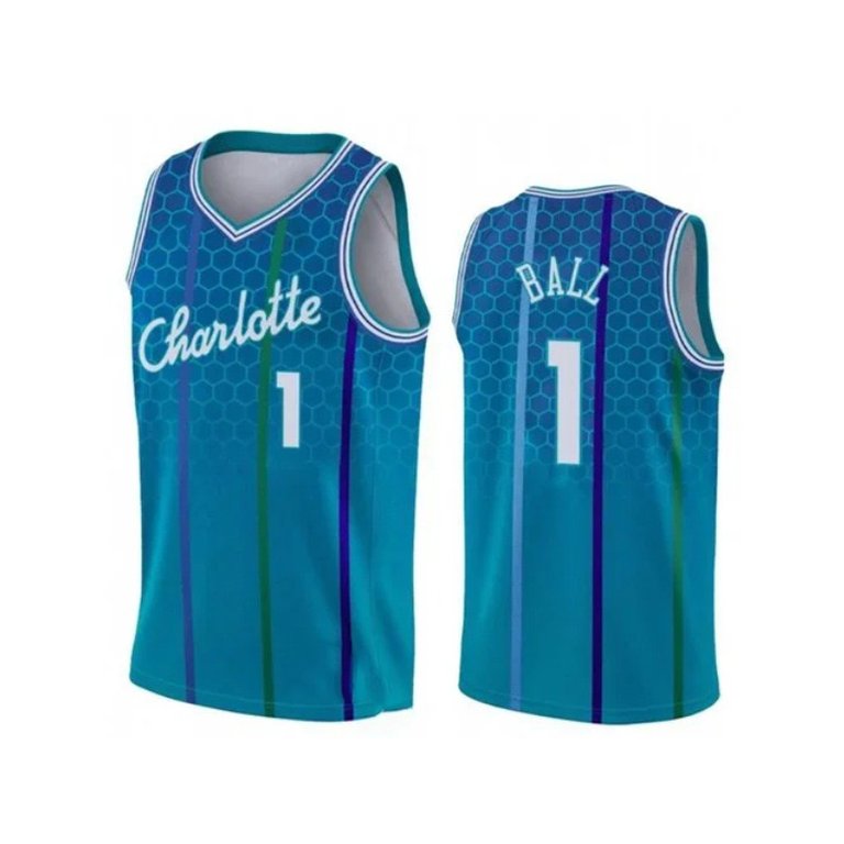 Mens Charlotte Hornets LaMelo Ball 2022 City Edition Jersey - Blue