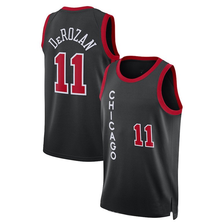 Men's Chicago Bulls DeMar DeRozan 2024 City Edition Jersey Black - Black