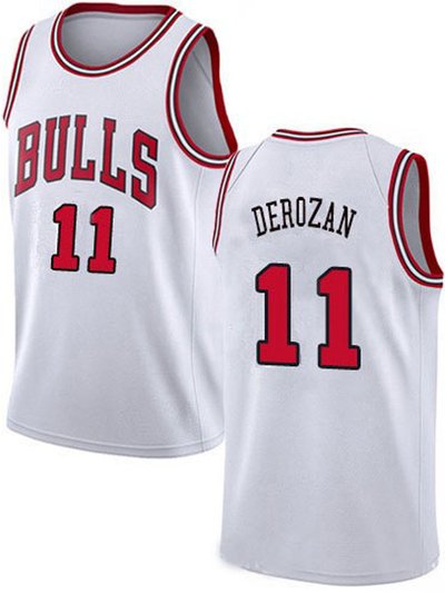 SheShow Mens Chicago Bulls DeMar DeRozan White Association Edition Jersey product