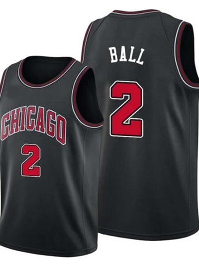 SheShow Mens Chicago Bulls Lonzo Ball Statement Edition Jersey product