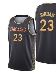 Men's Chicago Bulls Michael Jordan 23# Basketball Jersey Black - Black