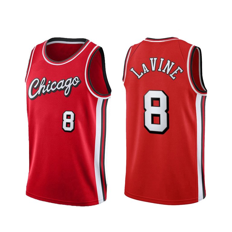 Men's Chicago Bulls Zach Lavine 2021-22 City Edition Jersey - Red