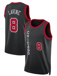 Men's Chicago Bulls Zach LaVine 2024 City Edition Jersey Black - Black