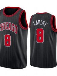 Men's Chicago Bulls Zach LaVine Black Finished Jersey - Statement Edition - Black