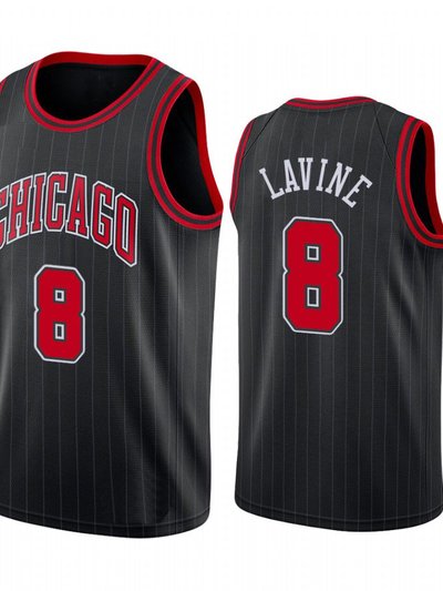 SheShow Men's Chicago Bulls Zach LaVine Black Finished Jersey - Statement Edition product