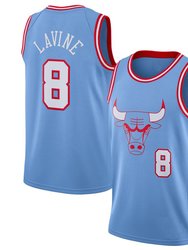 Men's Chicago Bulls Zach LaVine Blue 2019-20 Finished City Edition Jersey - Blue