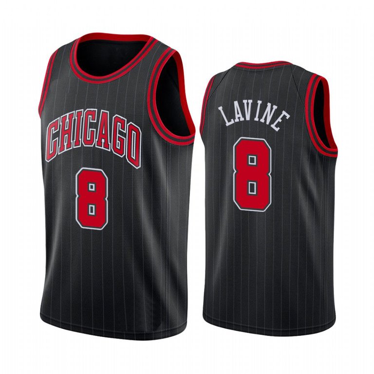 Men's Chicago Bulls Zach LaVine Jersey Statement Edition - Black Finished - Black