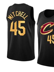 Mens Cleveland Cavaliers Donovan Mitchell 2022-23 Black Statement Edition Jersey - Black
